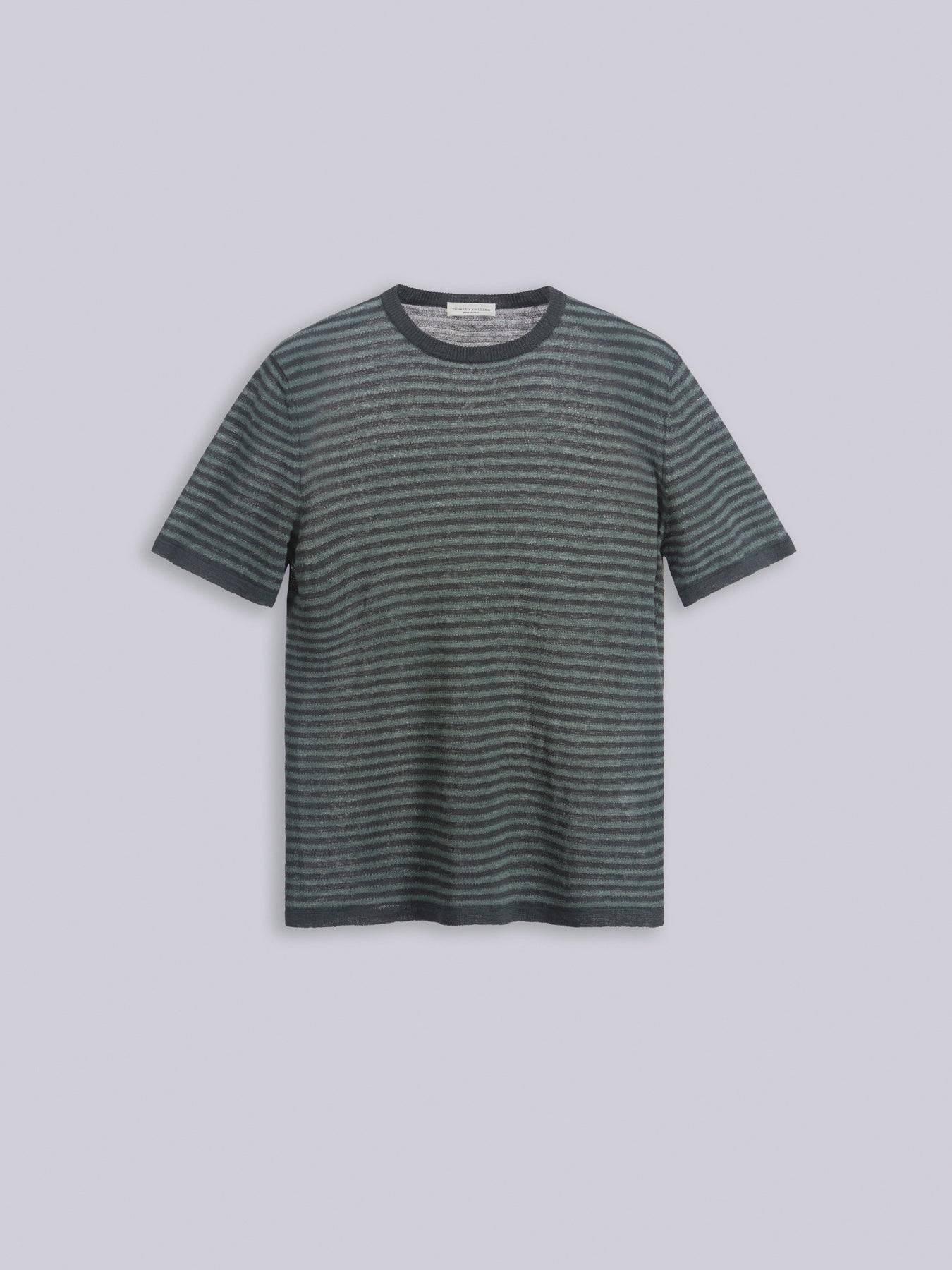 Striped linen t-shirt