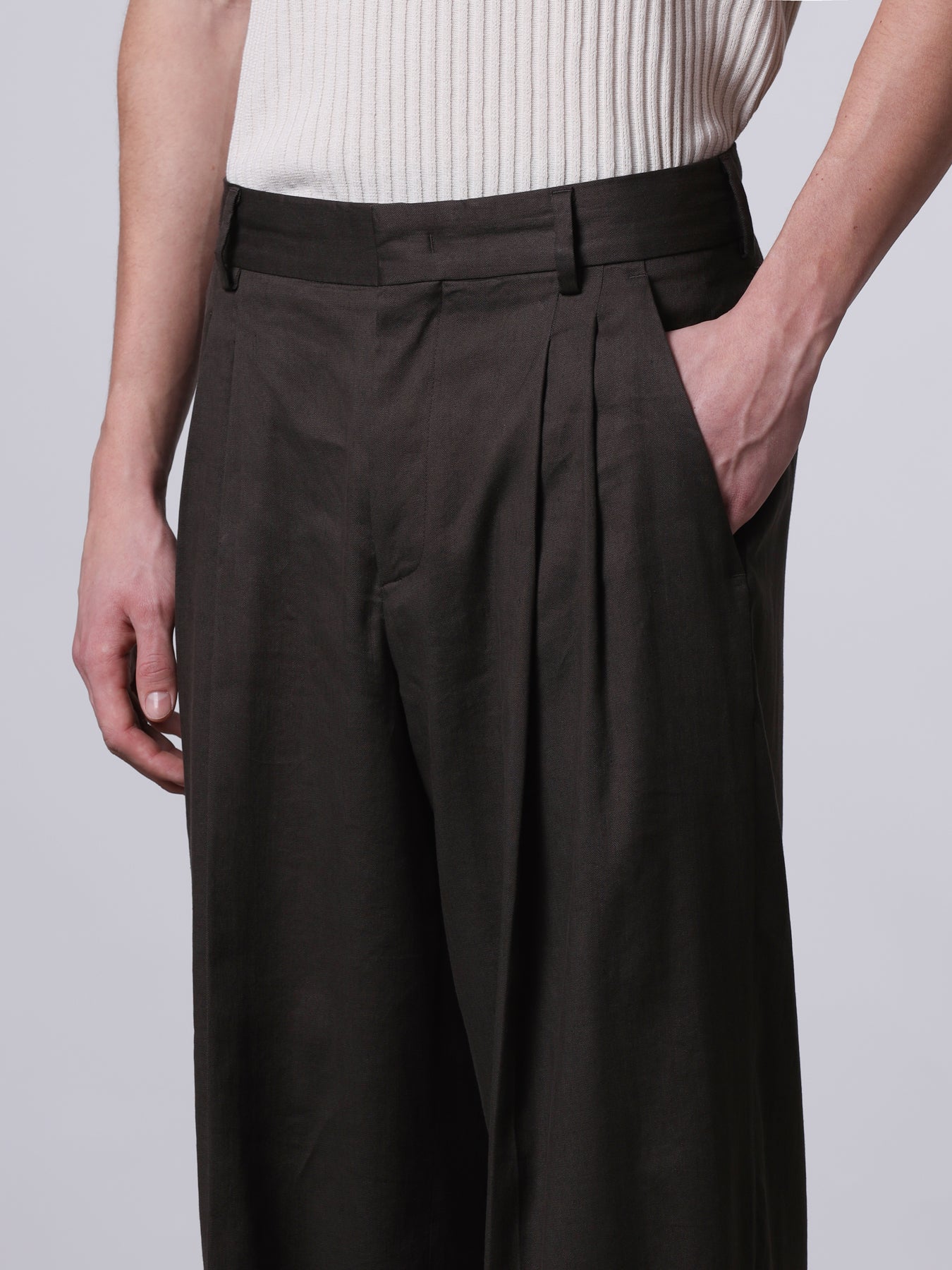 Pleated trousers
