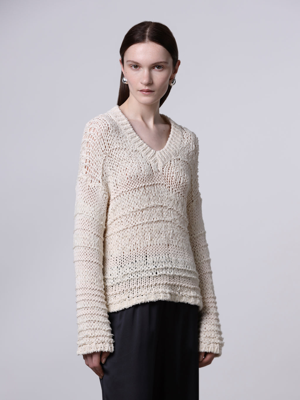 Mixed-stitch sweater
